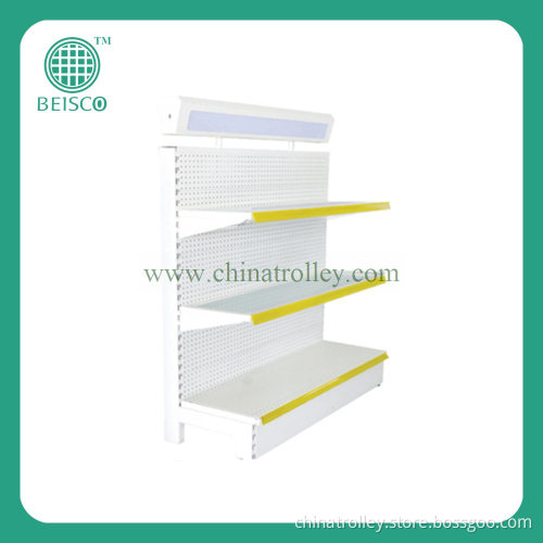 Top Light Box Supermarket Display Rack
